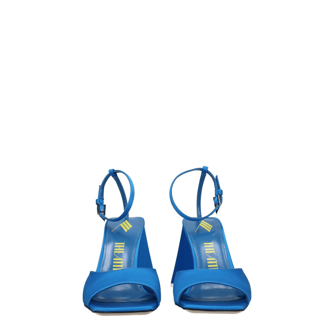 Blue Satin Sandal
