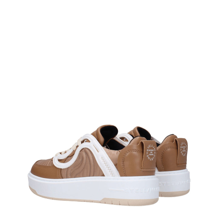 Brown Fabric Sneakers
