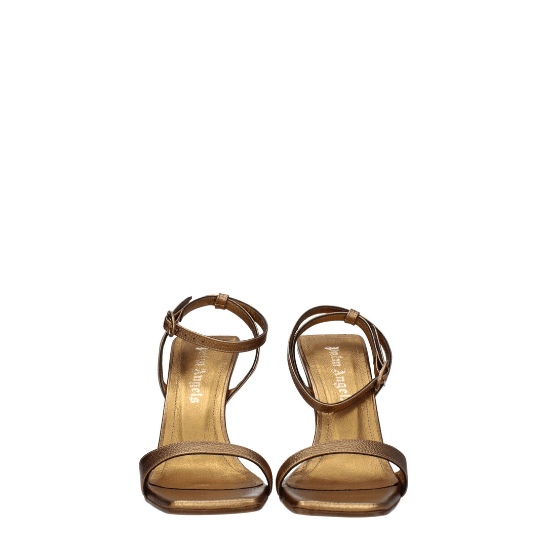 Gold Leather Sandal
