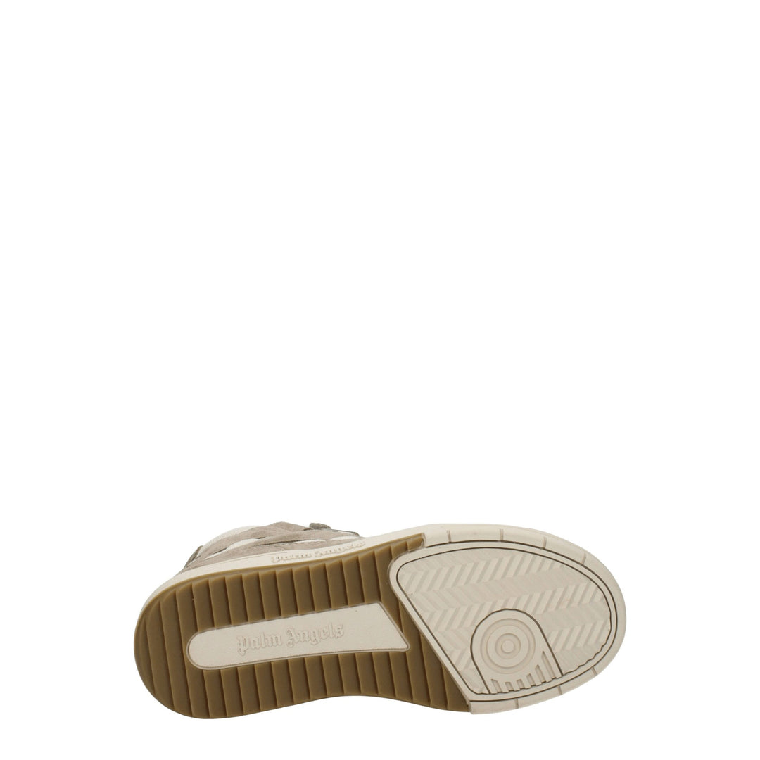 Beige Leather Sneakers