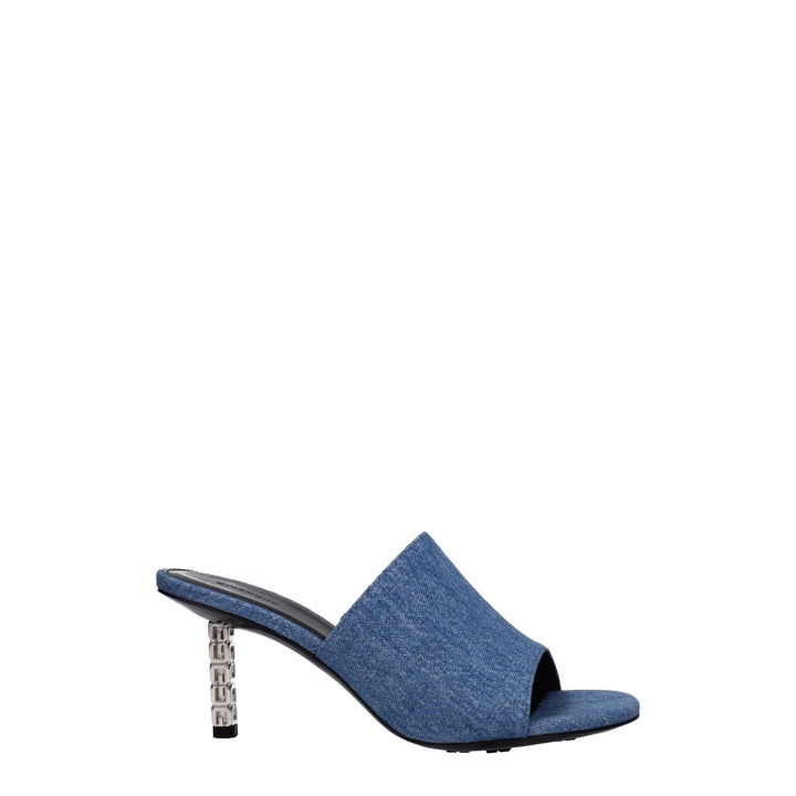 Blue Fabric Sandal