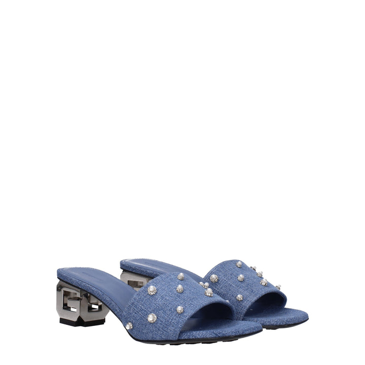 Blue Fabric Sandal