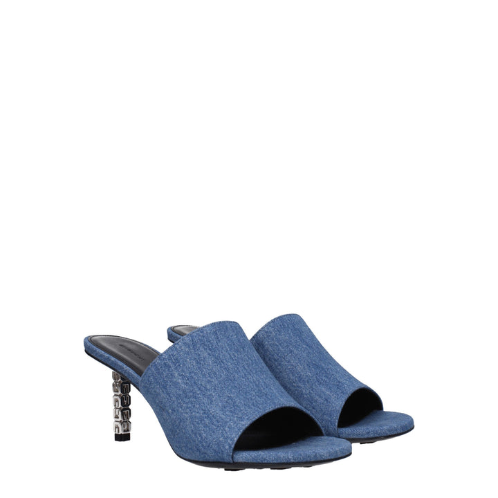 Blue Fabric Sandal