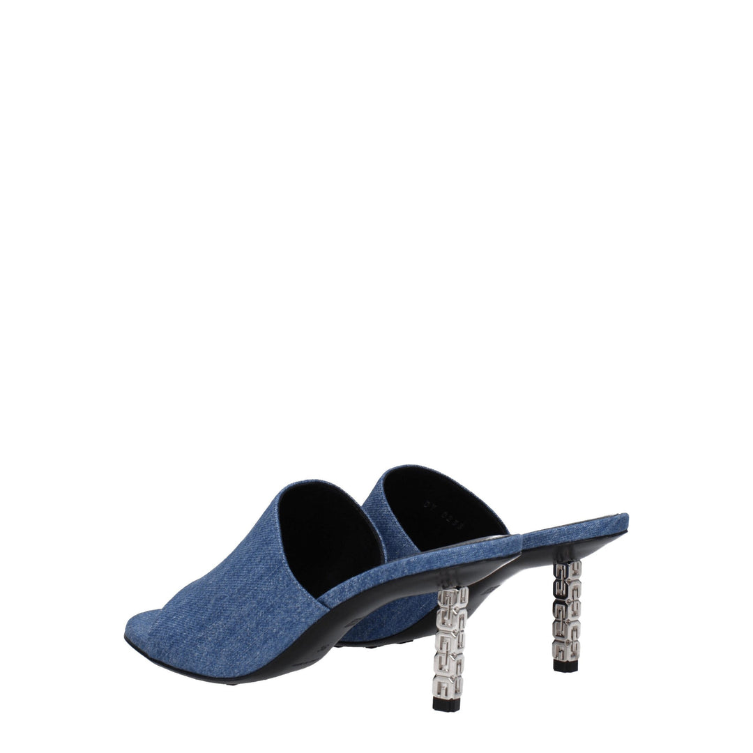 Blue Fabric Sandal