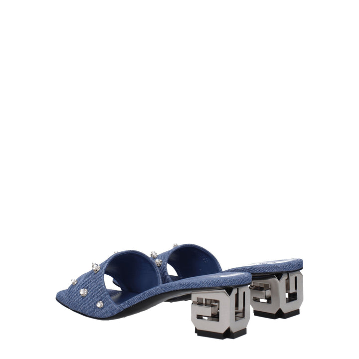 Blue Fabric Sandal