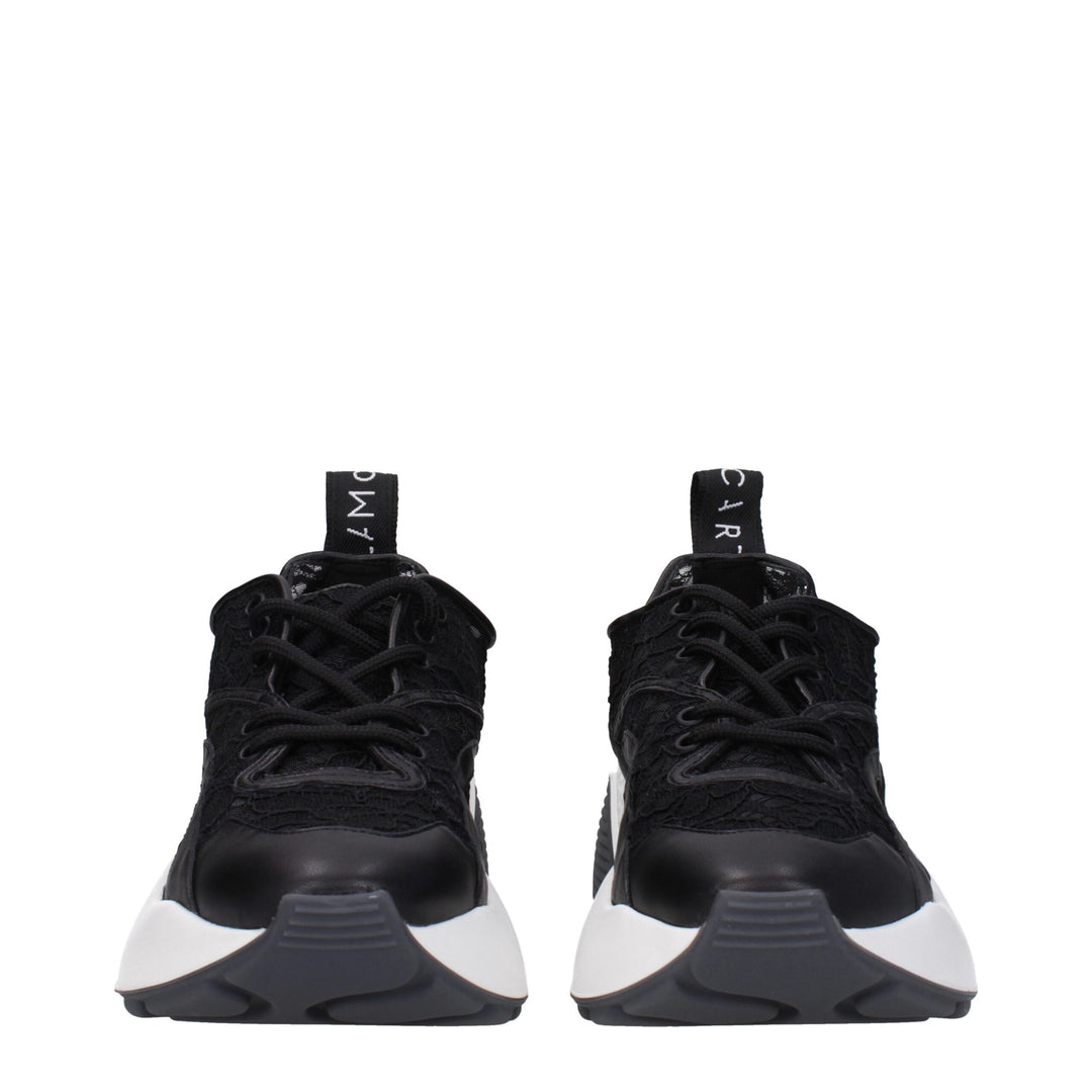 Black Fabric Sneakers