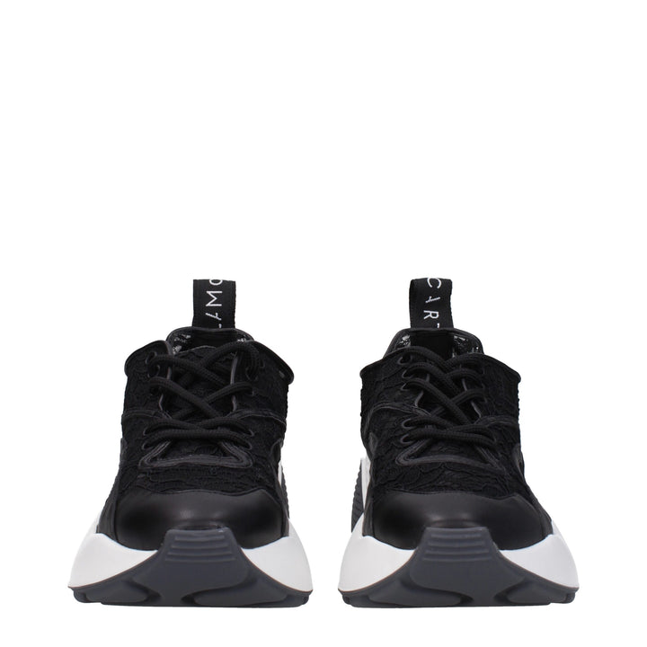 Black Fabric Sneakers