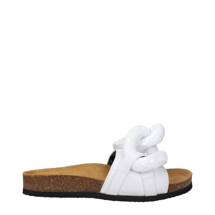 White Leather Slipper
