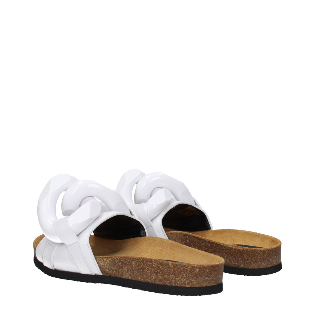 White Leather Slipper