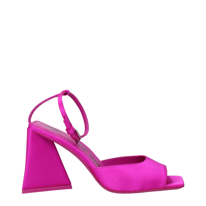 Pink Satin Sandal