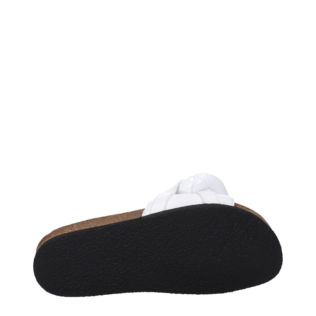 White Leather Slipper