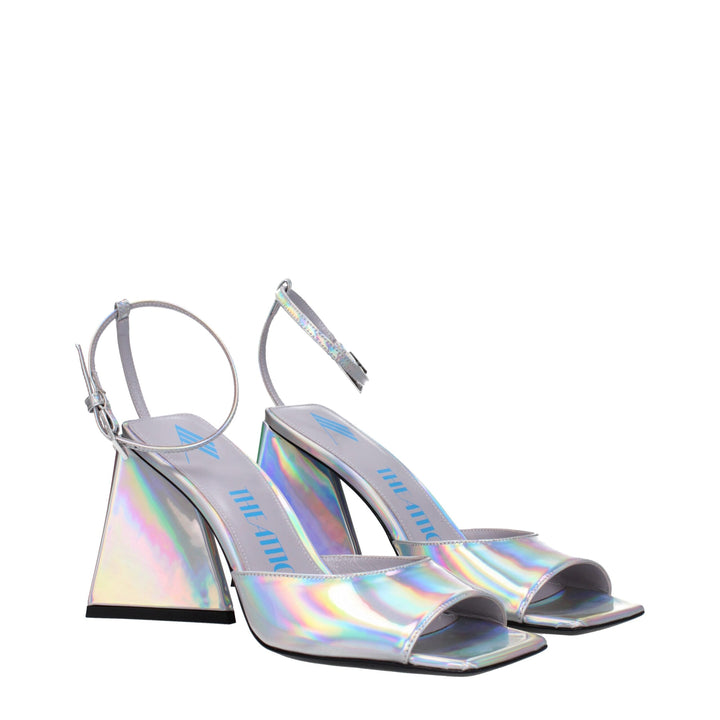 Gray Leather Sandal