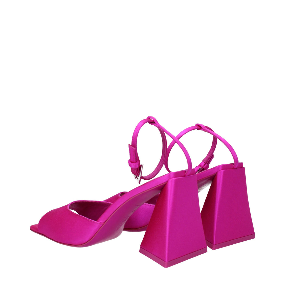 Pink Satin Sandal