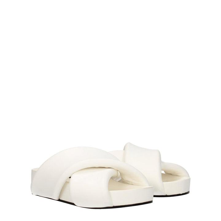White Leather Slipper