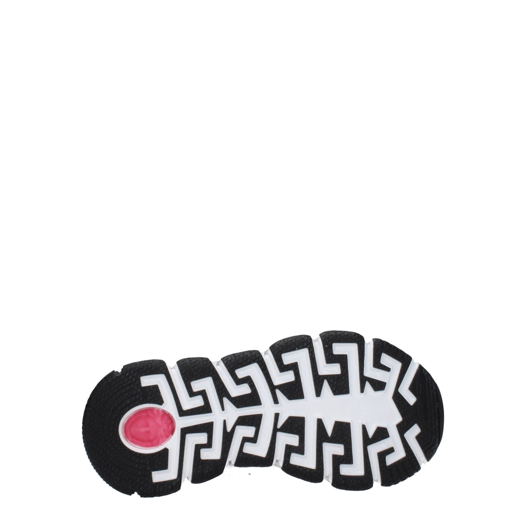 White Fabric Sneakers