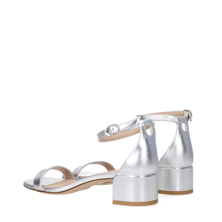 Gray Leather Sandal