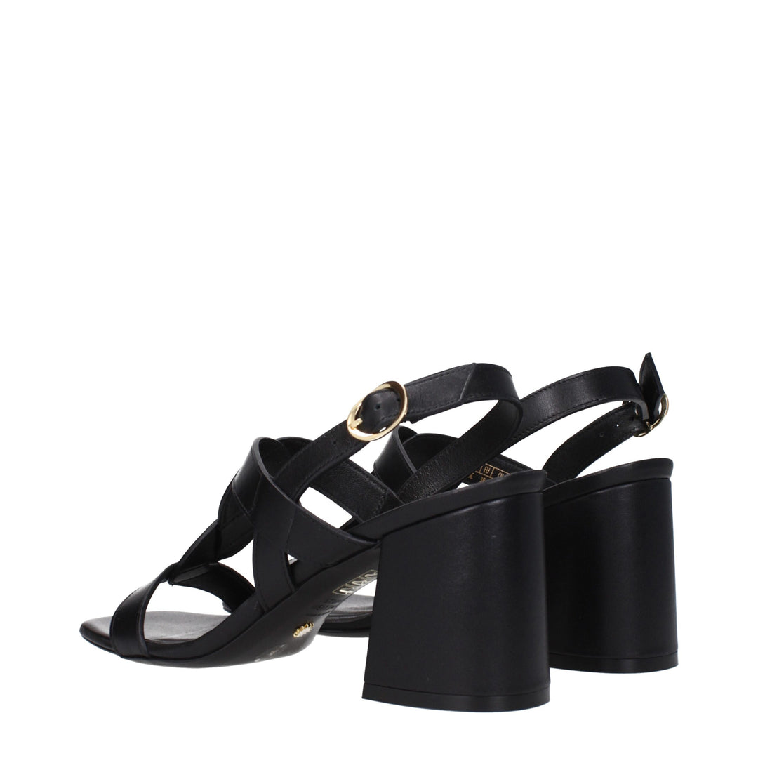 Black Leather Sandal