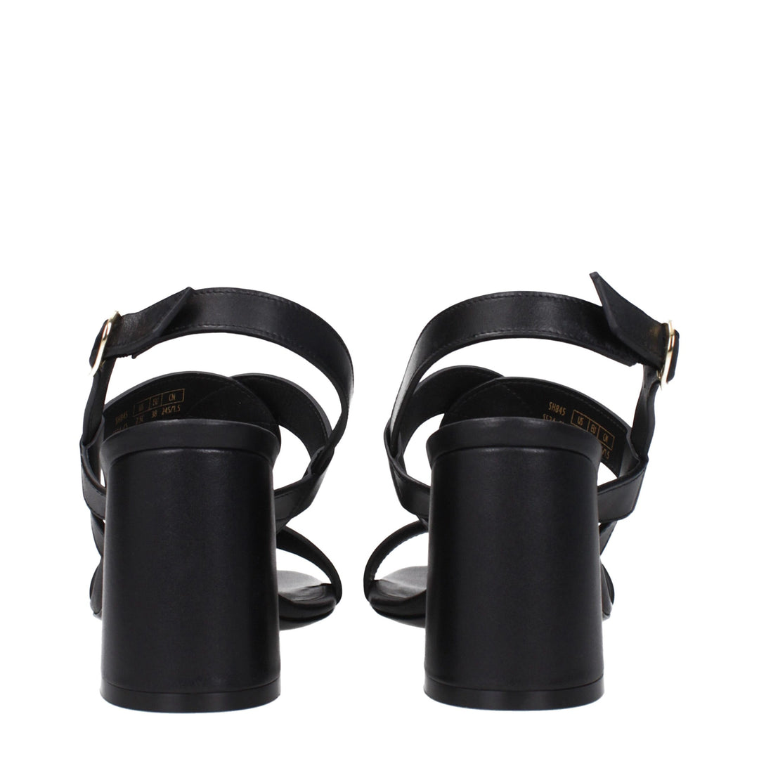 Black Leather Sandal