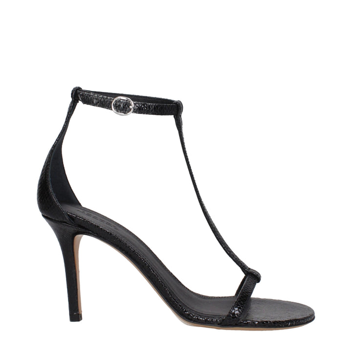 Black Leather Sandal