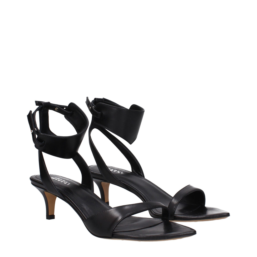 Black Leather Sandal