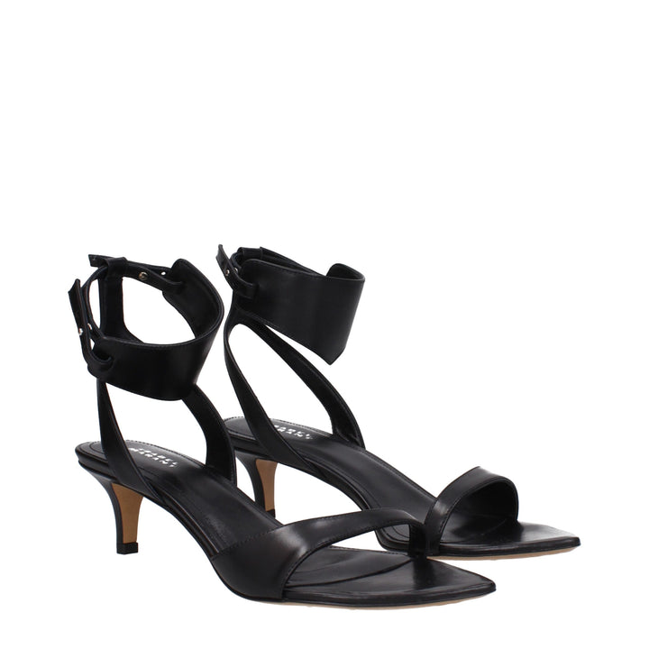 Black Leather Sandal