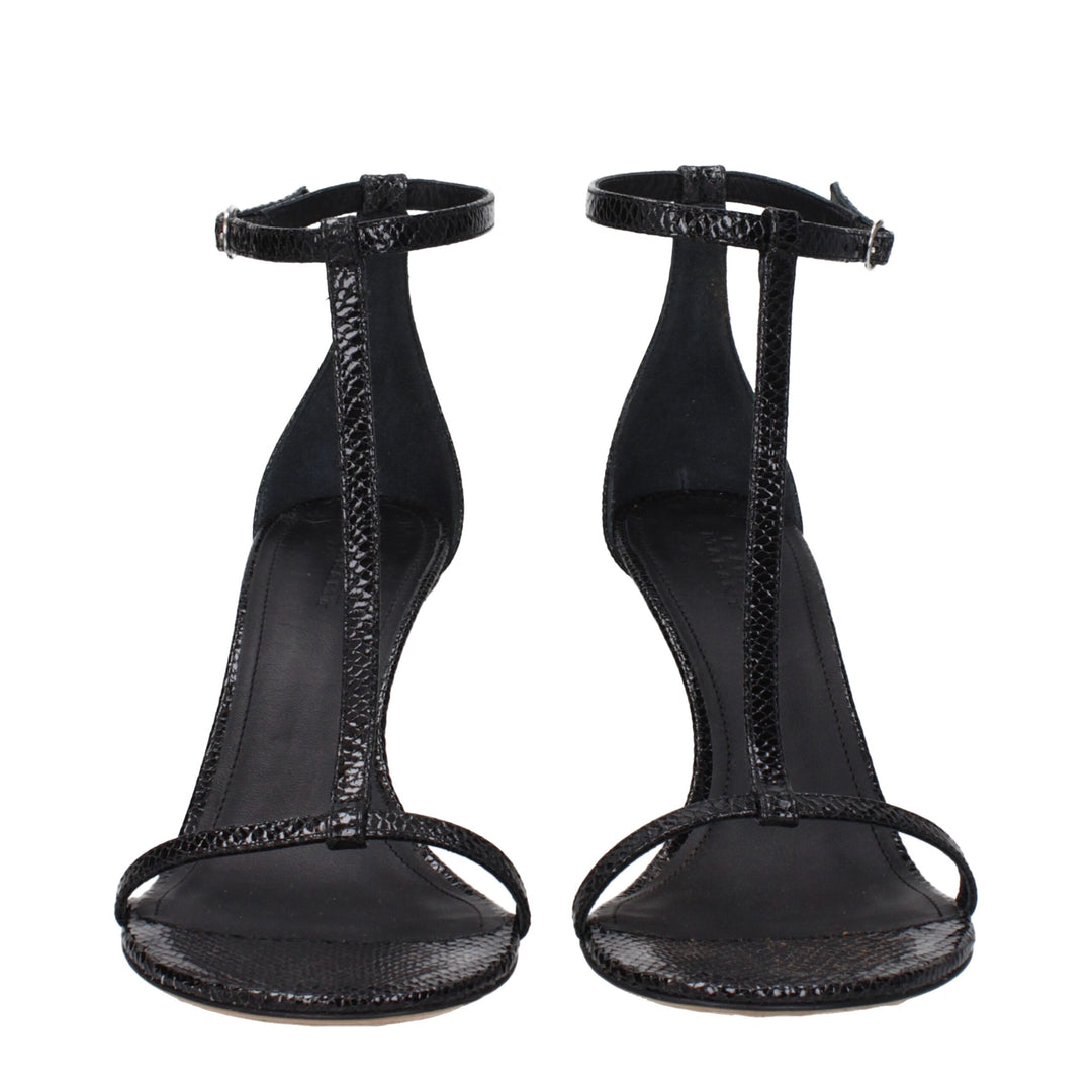 Black Leather Sandal