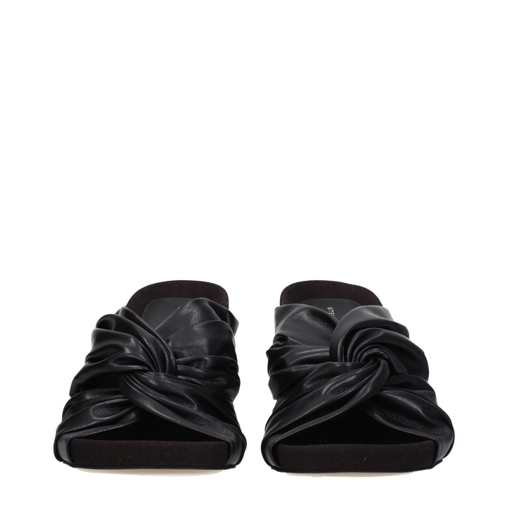 Black Leather Sandal