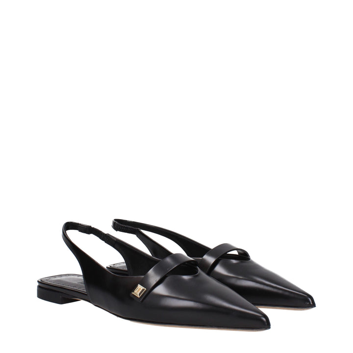 Black Leather Sandal