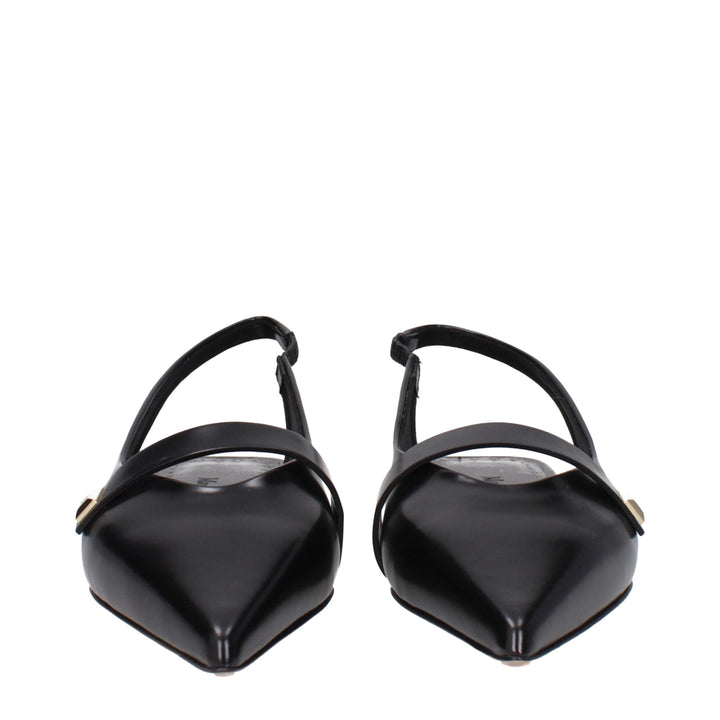 Black Leather Sandal