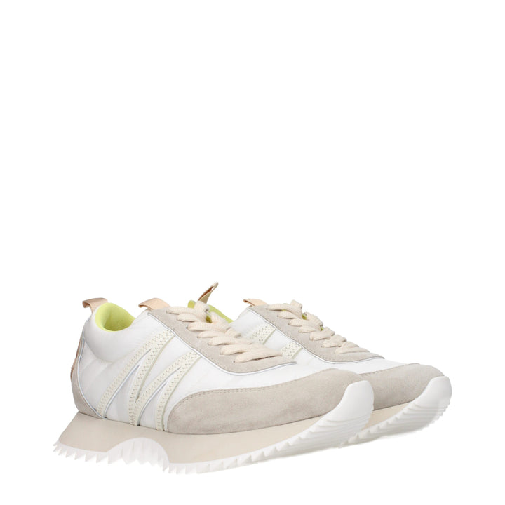 Moncler Beige Fabric Low Tops