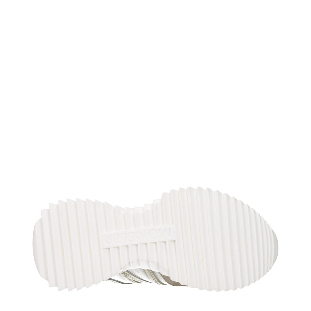 Moncler Beige Fabric Low Tops