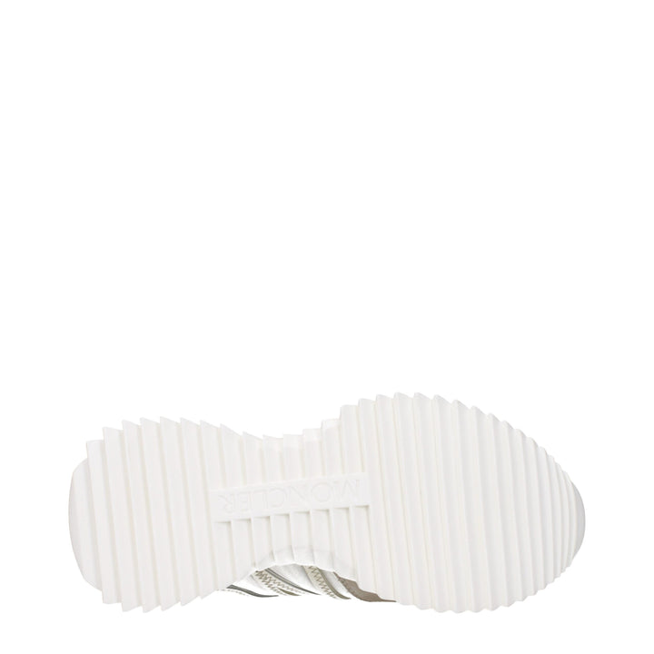 Moncler Beige Fabric Low Tops
