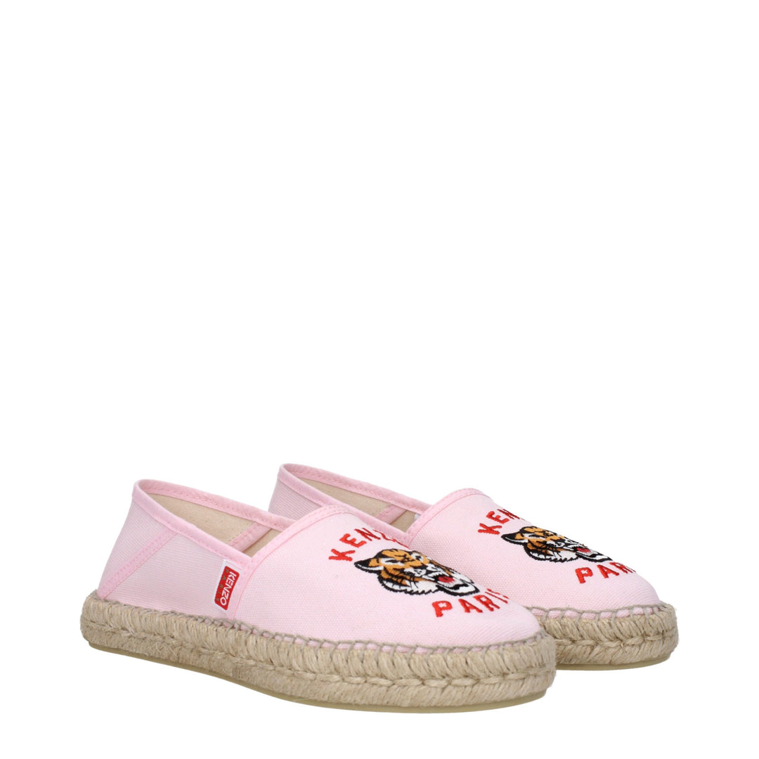 Pink Fabric Espadrille