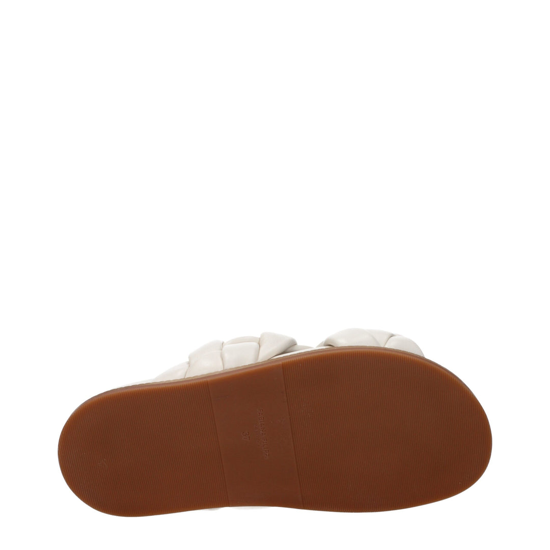Beige Leather Slipper