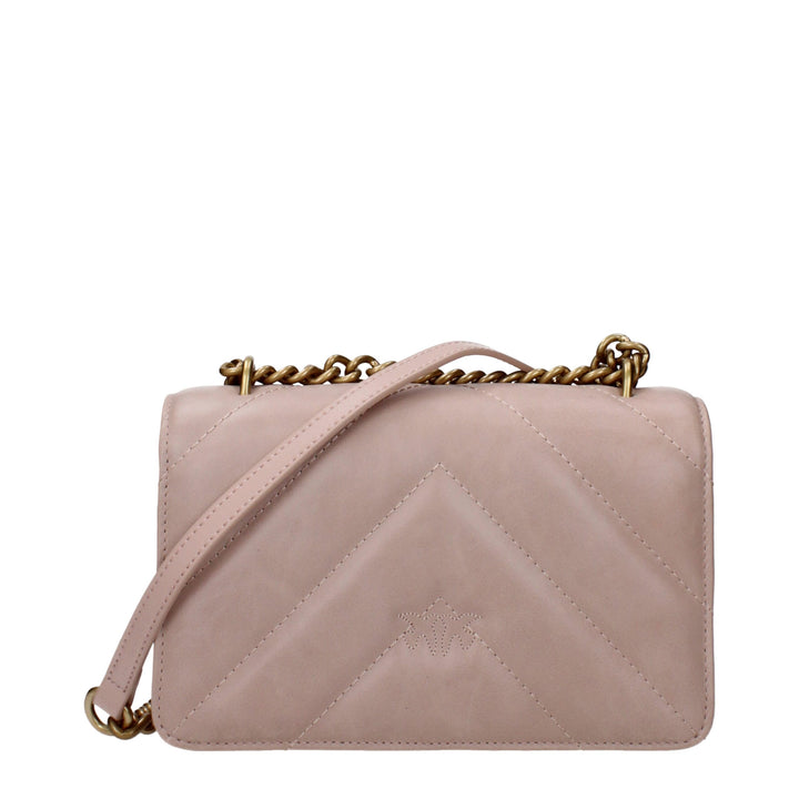 PINKO Pink Leather Crossbody Bags