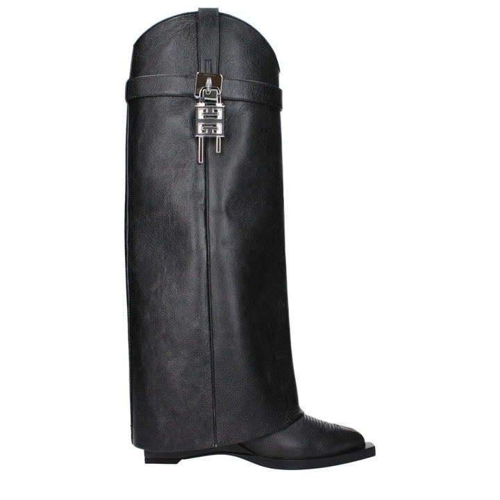 Black Leather Boot