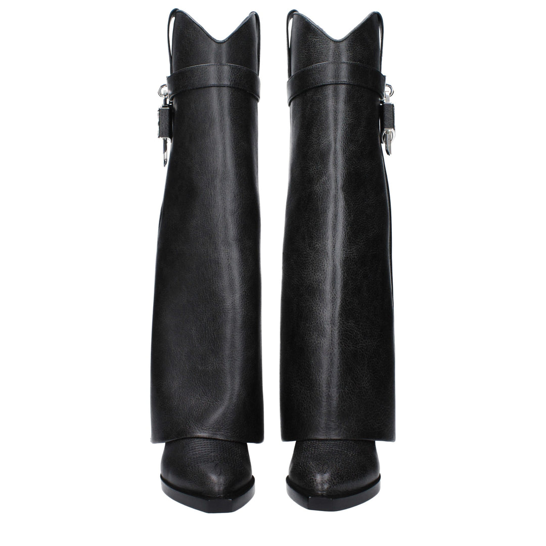 Black Leather Boot
