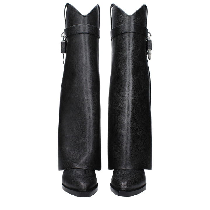 Black Leather Boot