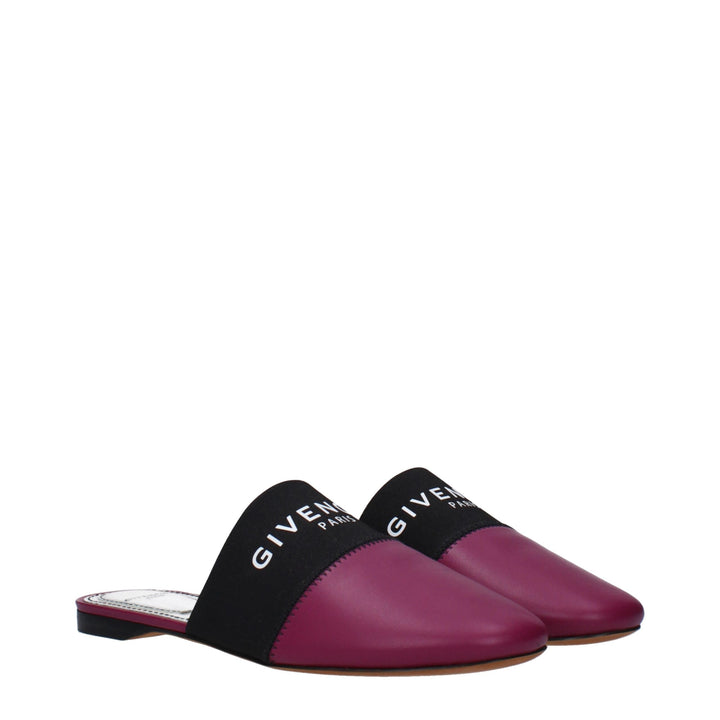 Purple Leather Slipper