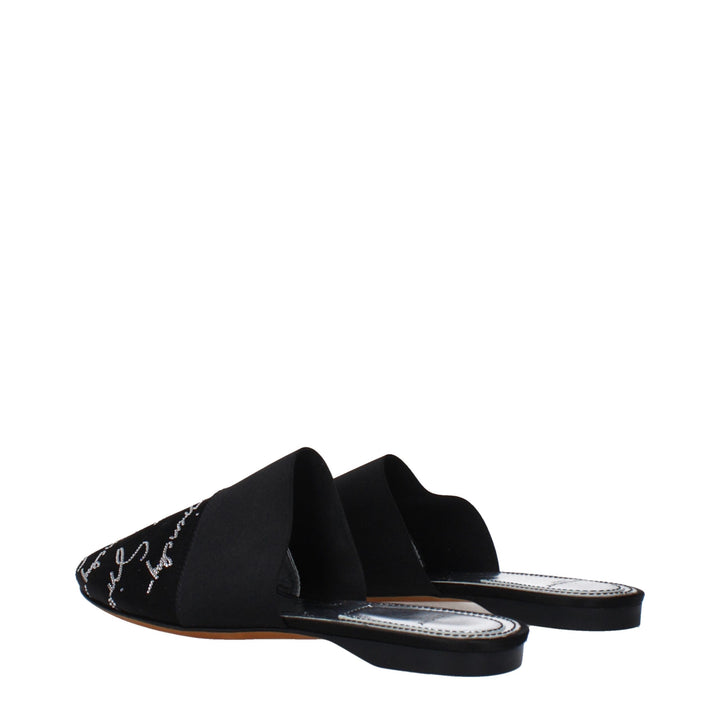 Black Satin Slipper