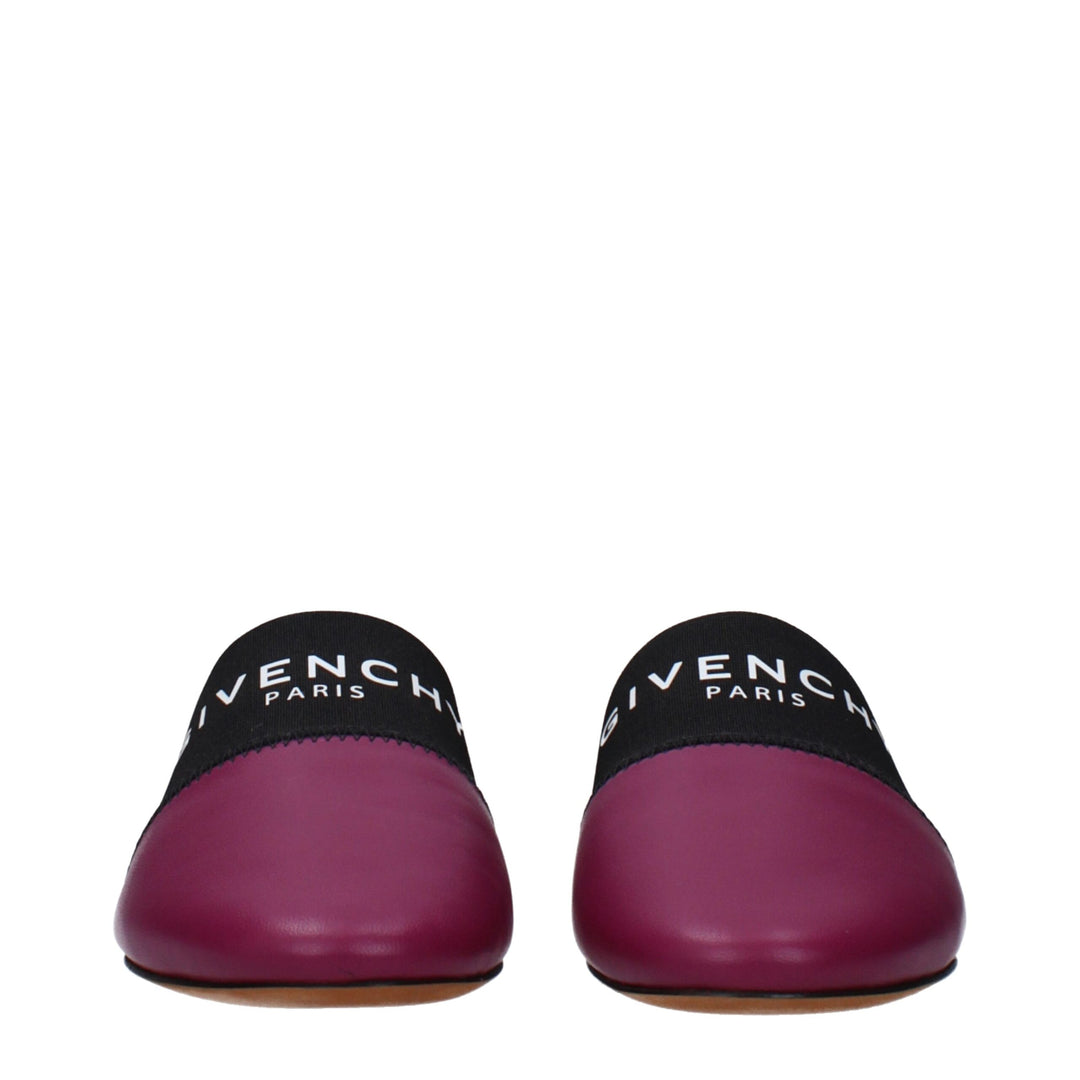 Purple Leather Slipper