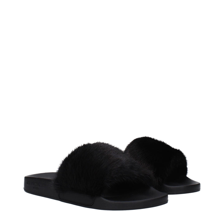 Black Cotton Slipper