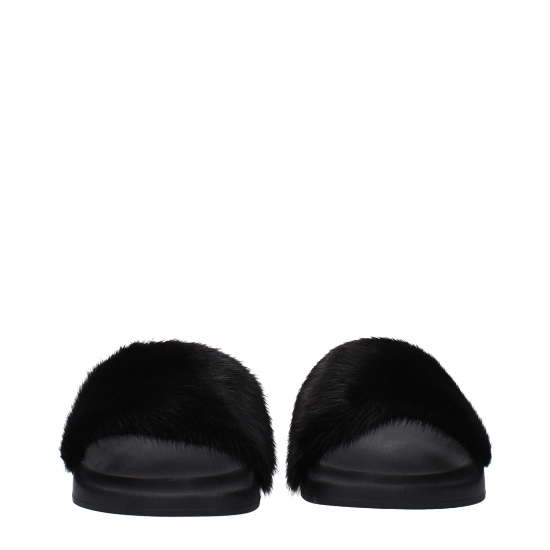 Black Cotton Slipper
