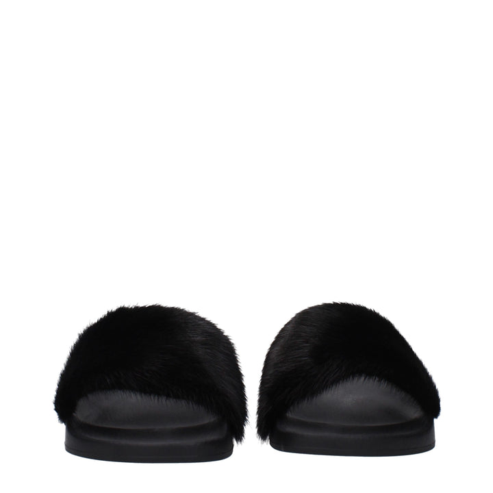 Black Cotton Slipper