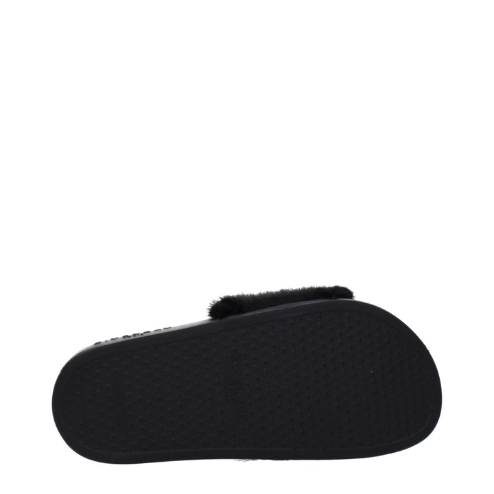 Black Cotton Slipper