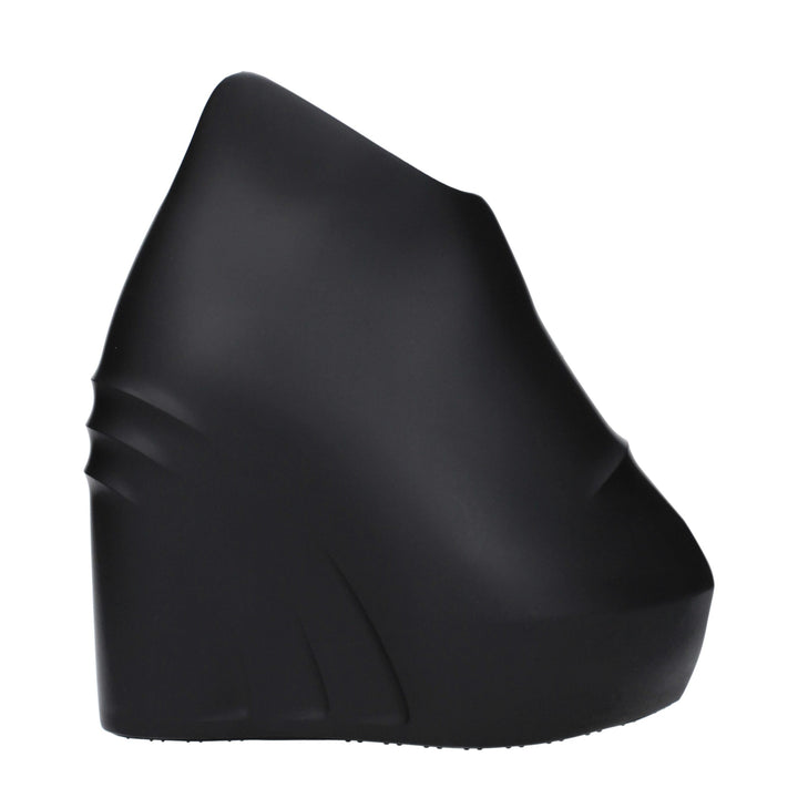 Black Cotton Wedge