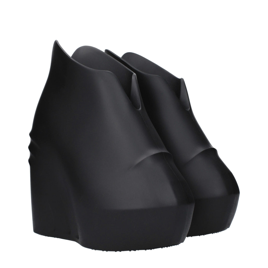 Black Cotton Wedge