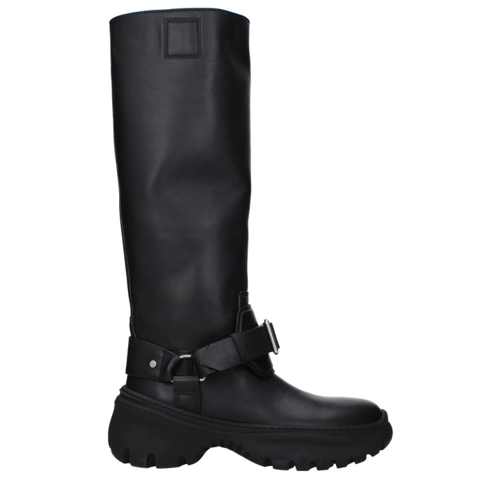Black Leather Boot