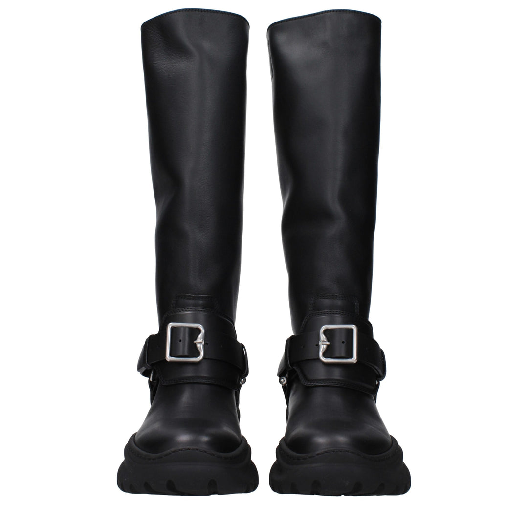 Black Leather Boot