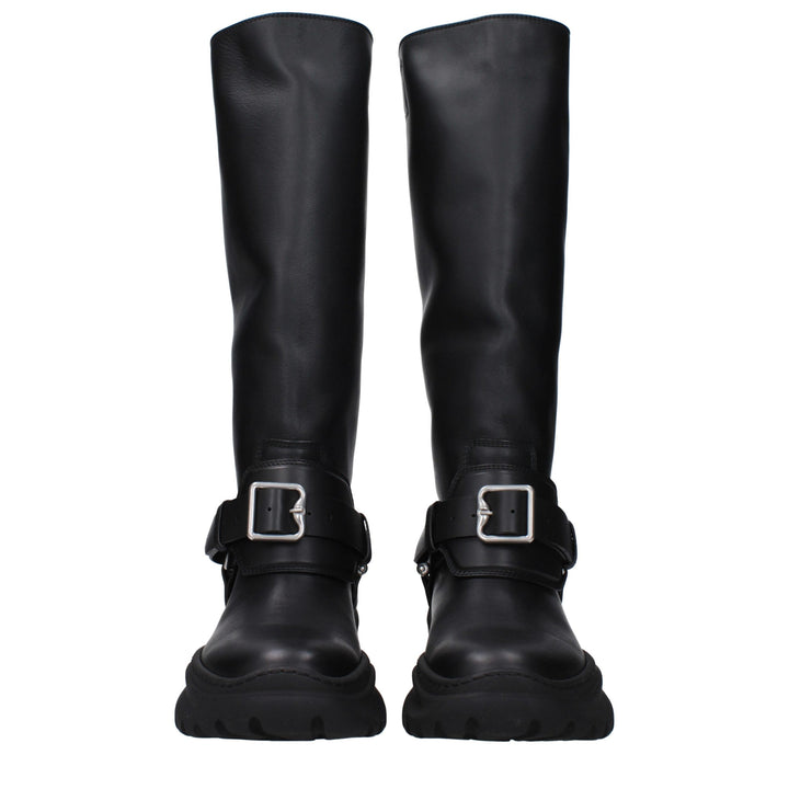 Black Leather Boot